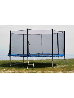 FunFit Záhradná trampolína pre deti 404 cm s vonkajšou sieťou a rebríkom