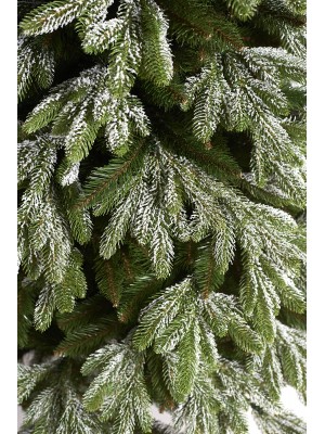 VIANOČNÝ STROMČEK SO ZASNEŽENÝMI 3D KONÁRIKMI 180cm