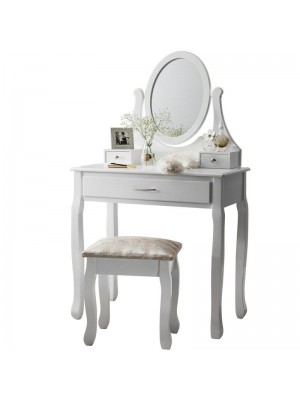 Toaletný stolík Qeen s taburetkou